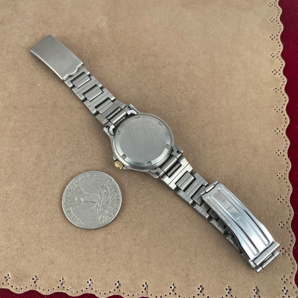 Vintage 2 Tone Gold Inlay Titanium Designer Daniel Mink Watch - Picture 7 of 9